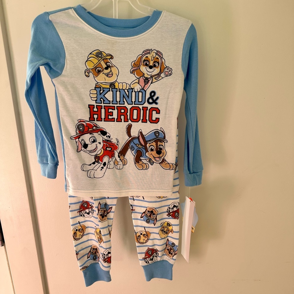 New paw patrol boy pajama set 3T